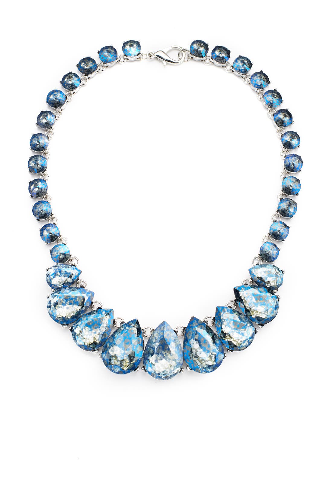 Blue Teardrop Necklace by Slate & Willow Accessories for 22 Rent the
