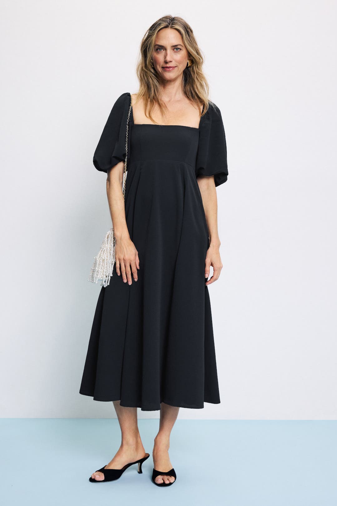 House on the Hill　Dress (Black)　100(3Y) The Ellie Maxi Nap Dress - Black Tonal Seersucker – Hill