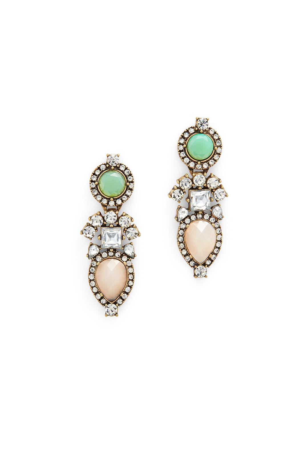Pale Pink Floret Earrings by Slate & Willow Accessories