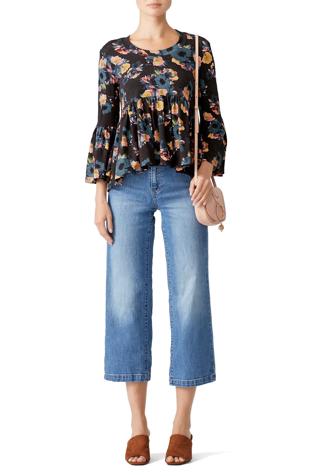 Nicole Floral Applique Top