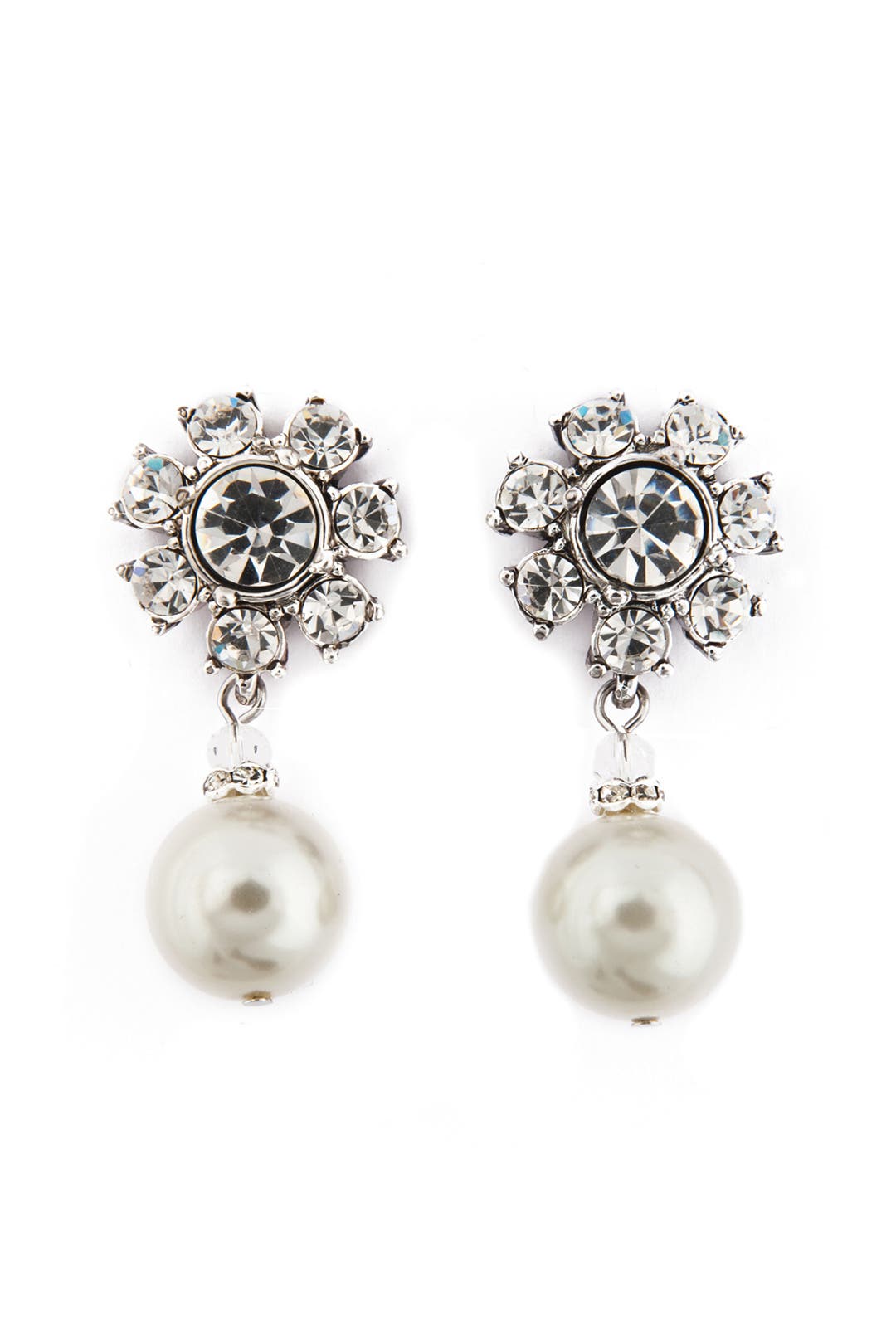 Luminosity Pearl Earrings by Badgley Mischka Jewelry for $39 | Rent the ...