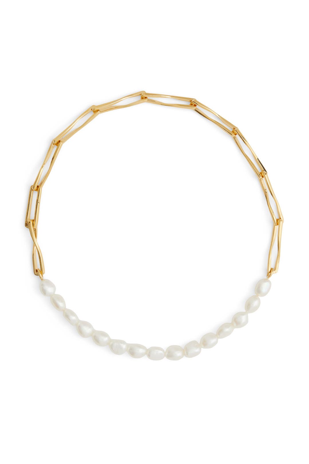 日本未入荷[TOMMASSINI] PEARL AND LINK CHAIN CLASP NECKLACE 日本未入荷[TOMMASSINI] PEARL AND LINK CHAIN CLASP NECKLACE
