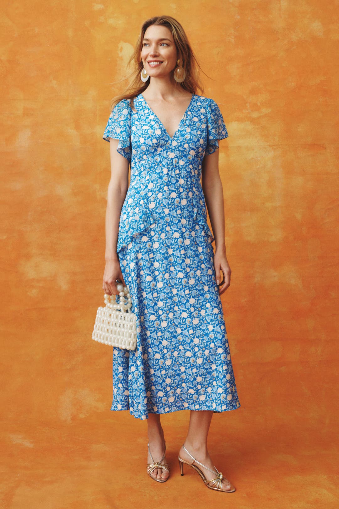 VIP【関税送料無料】希少 RIXO HAVANA FLORAL BLUE MIX DRESS RIXO Blue Floral Dress | Pickle