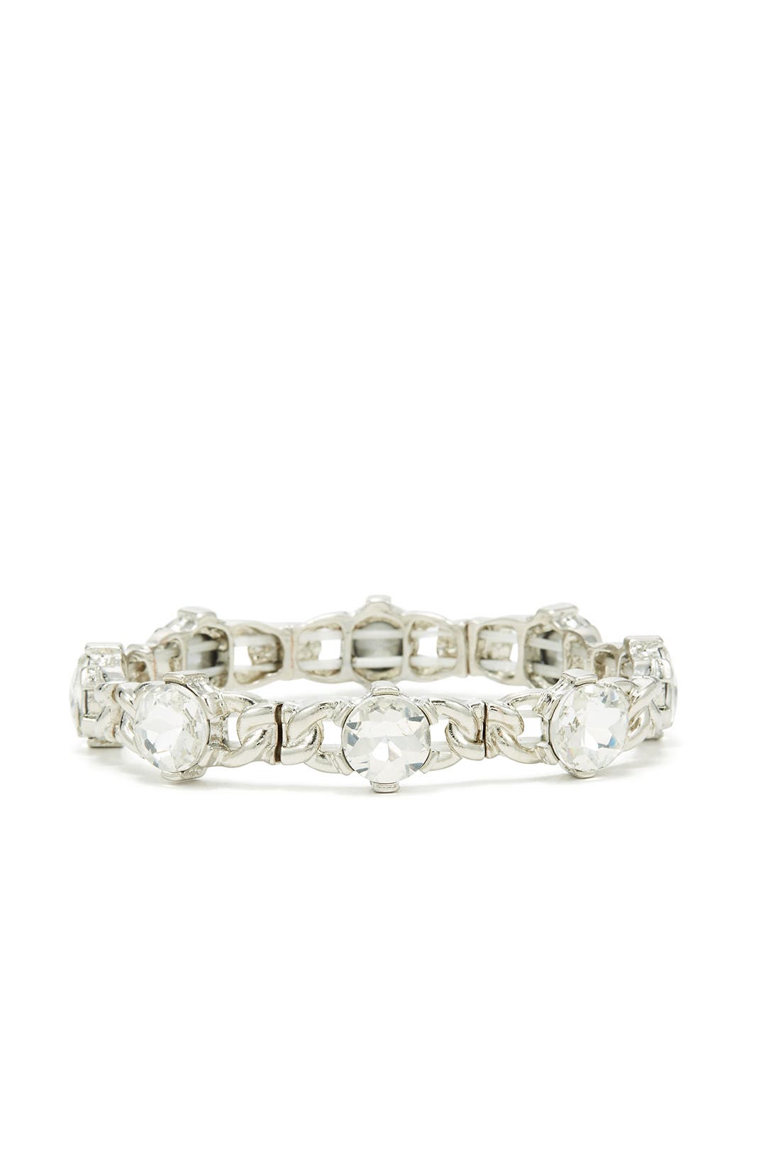 Fluted Rock Crystal Link Bracelet main image 1