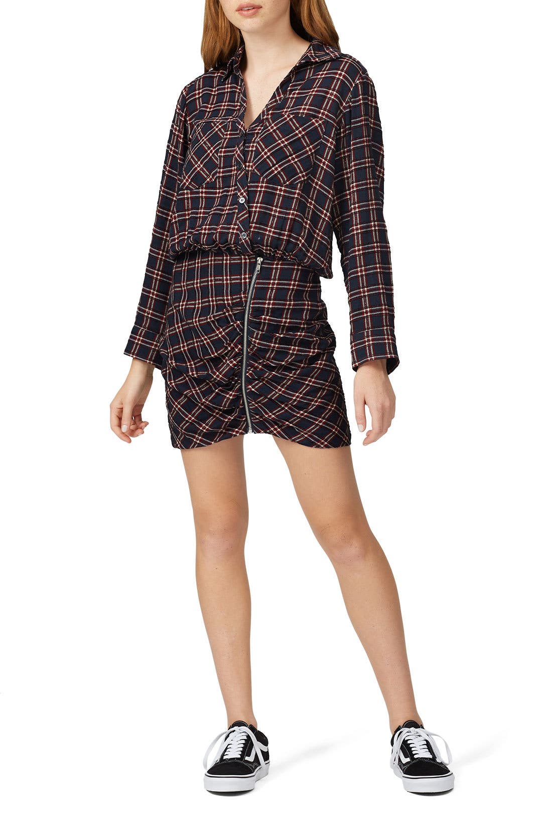 veronica beard plaid dress