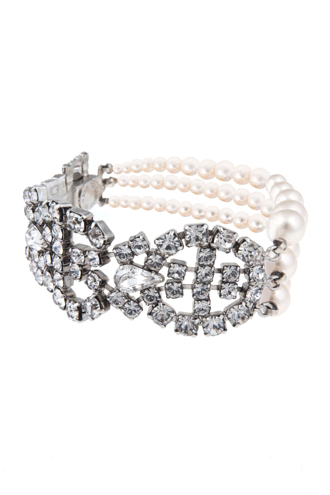 Pearl and Crystal Combo Bracelet by Tom Binns