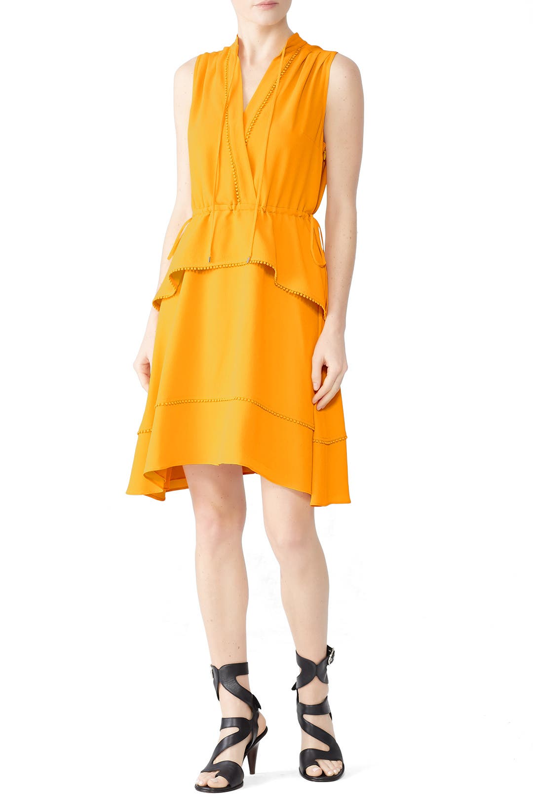 Saffron Tiered Dress by Derek Lam 10 Crosby Rent the Runway