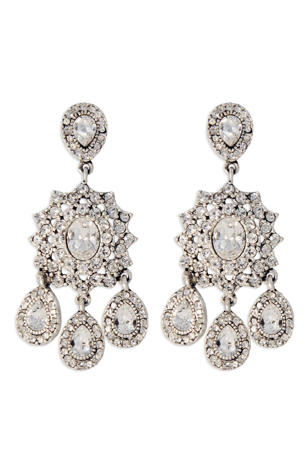 Silver Southern Plantation Earrings by Nicole Miller Accessories