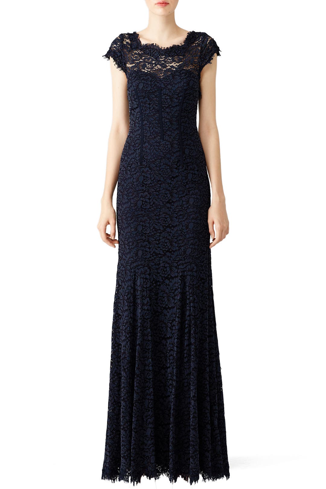 Glamorous in Lace Gown by ML Monique Lhuillier