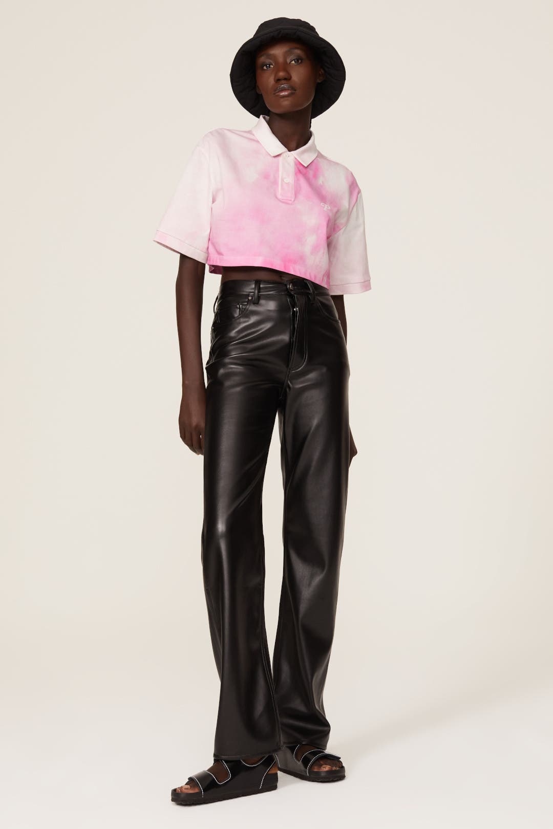 Tシャツ・カットソー PHILOSOPHY DI LORENZO SERAFINI Crop fit top Philosophy di Lorenzo Serafini Women's Cropped Stripe T