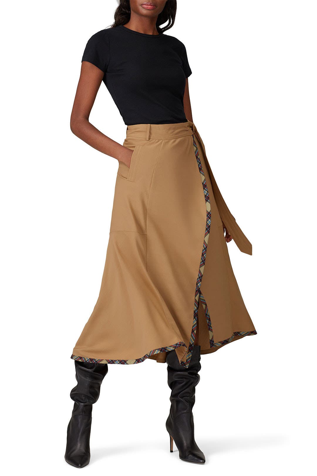 Draped ALine Skirt by TEIJA Rent the Runway