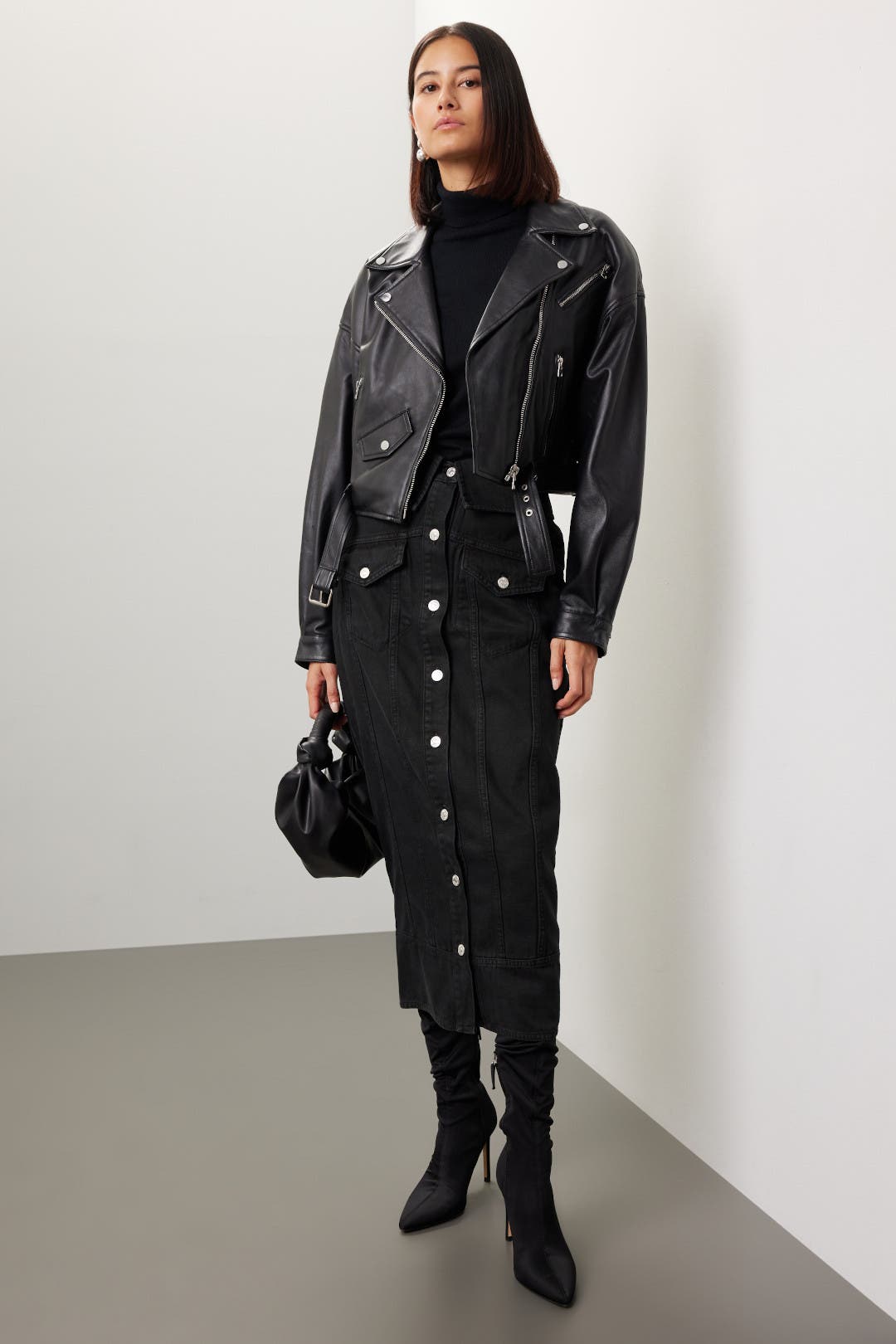 MOSCHINO JEANS ブラックロングコート 40 MOSCHINO JEANS: Coat woman - Black | Moschino Jeans coat 06268220