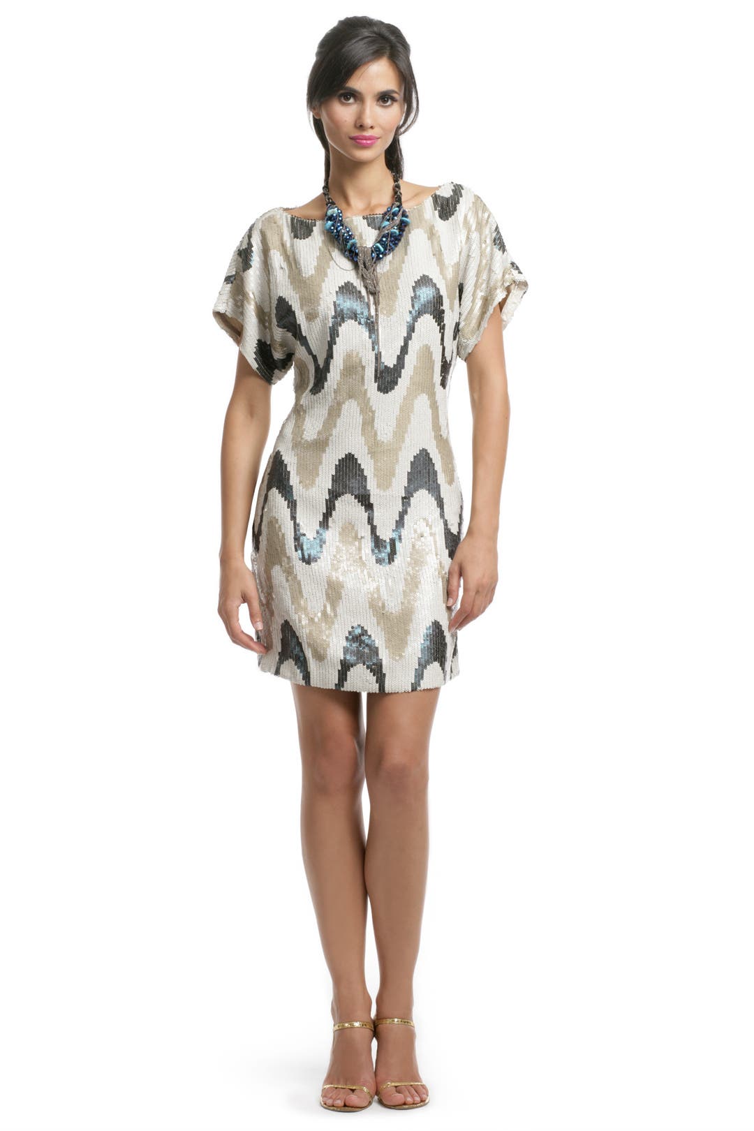 Zig Zag Sequin Shift by Trina Turk
