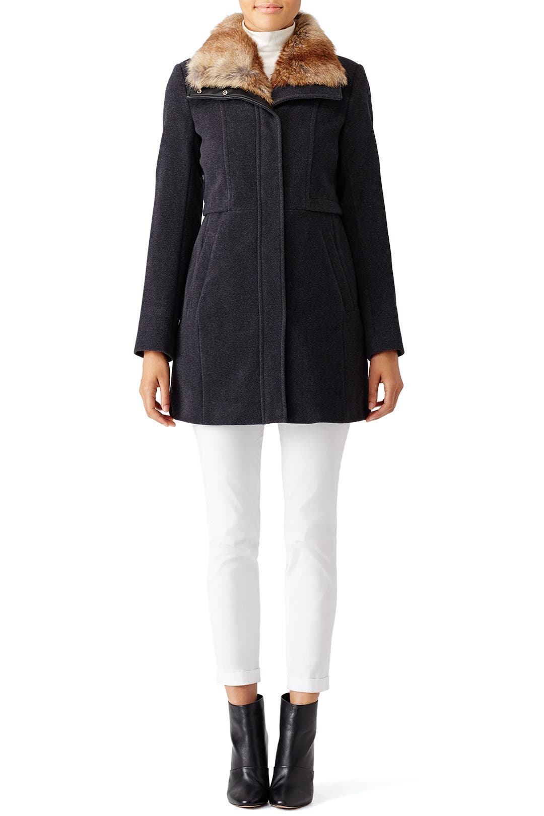 Fur Collar Haven Jacket by Marc New York for 49 Rent the Runway