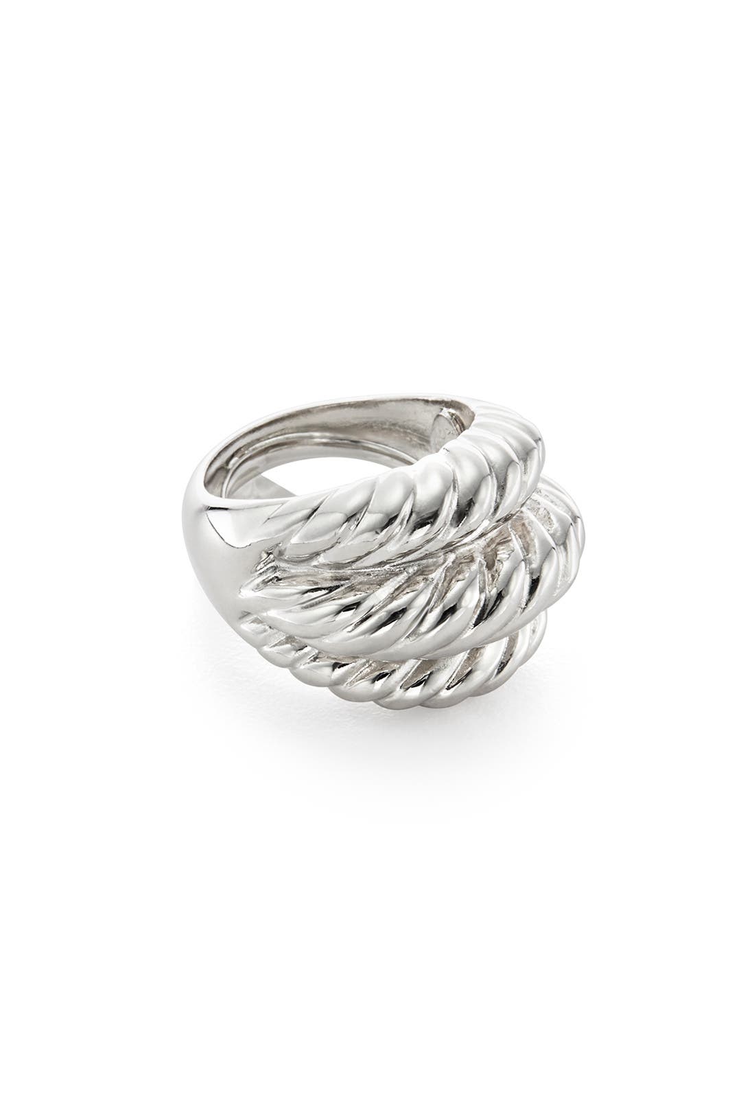 Sterling Rope Ring by Kenneth Jay Lane