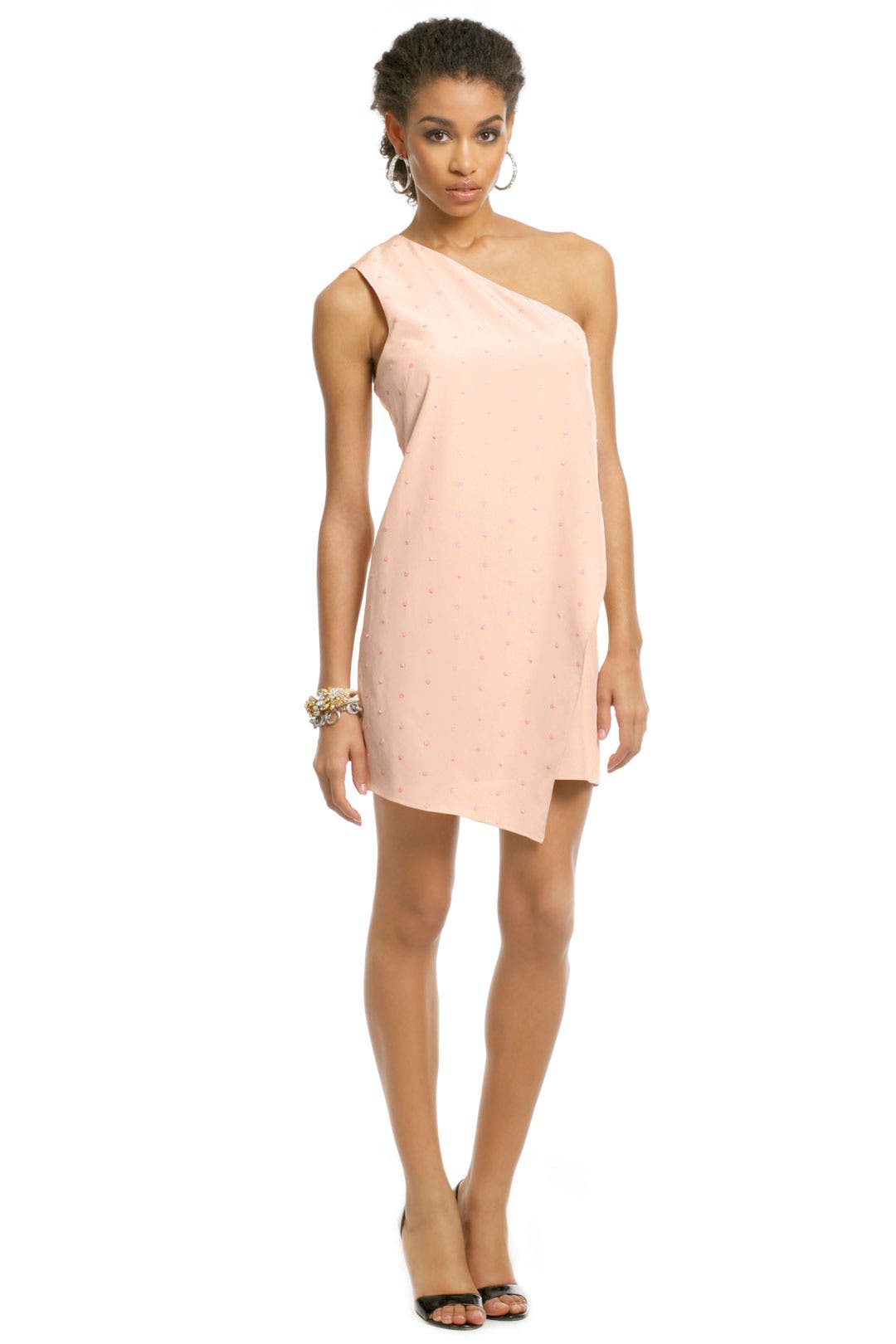 Blush Sequin Sprinkle Dress by Tibi