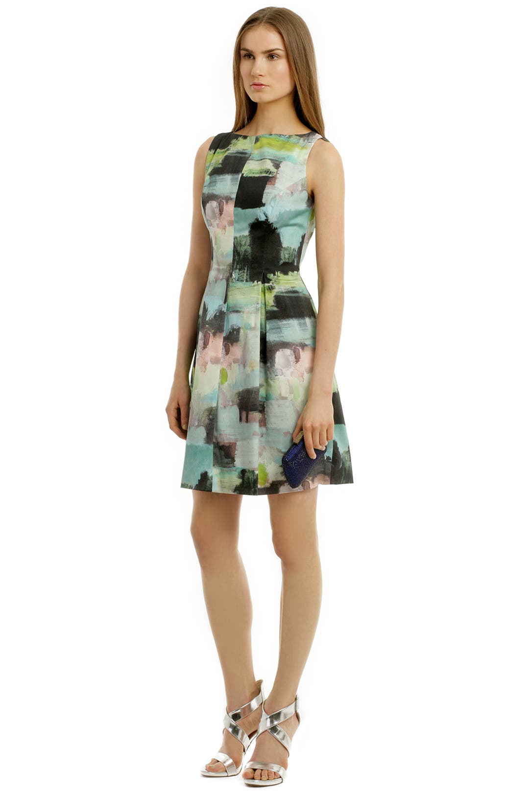 Watercolor Bateau Dress by Lela Rose