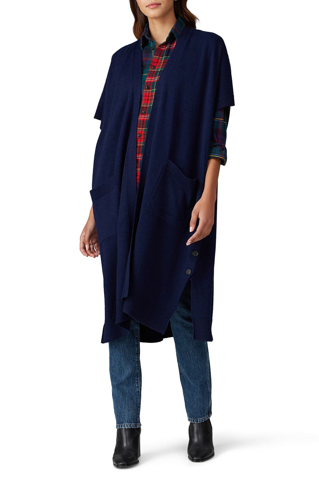 Navy Long Cardigan by Great Jones Rent the Runway