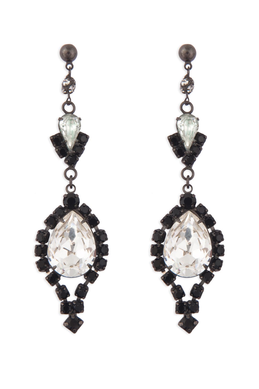 Black And Crystal Chandelier Earrings By Tom Binns For 30 Black And Crystal Chandelier Earrings By Tom Binns For 30 The Runway