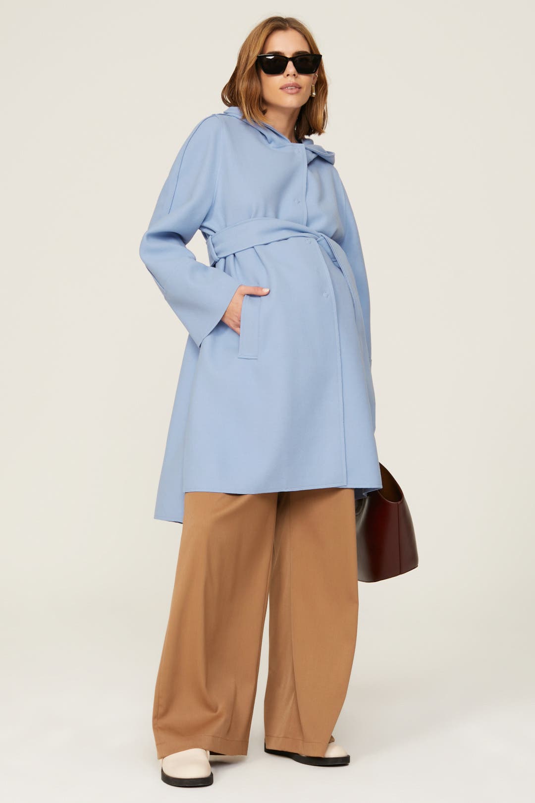 The Dive Maternity Coat by PIETRO BRUNELLI MATERNITY Rent the Runway