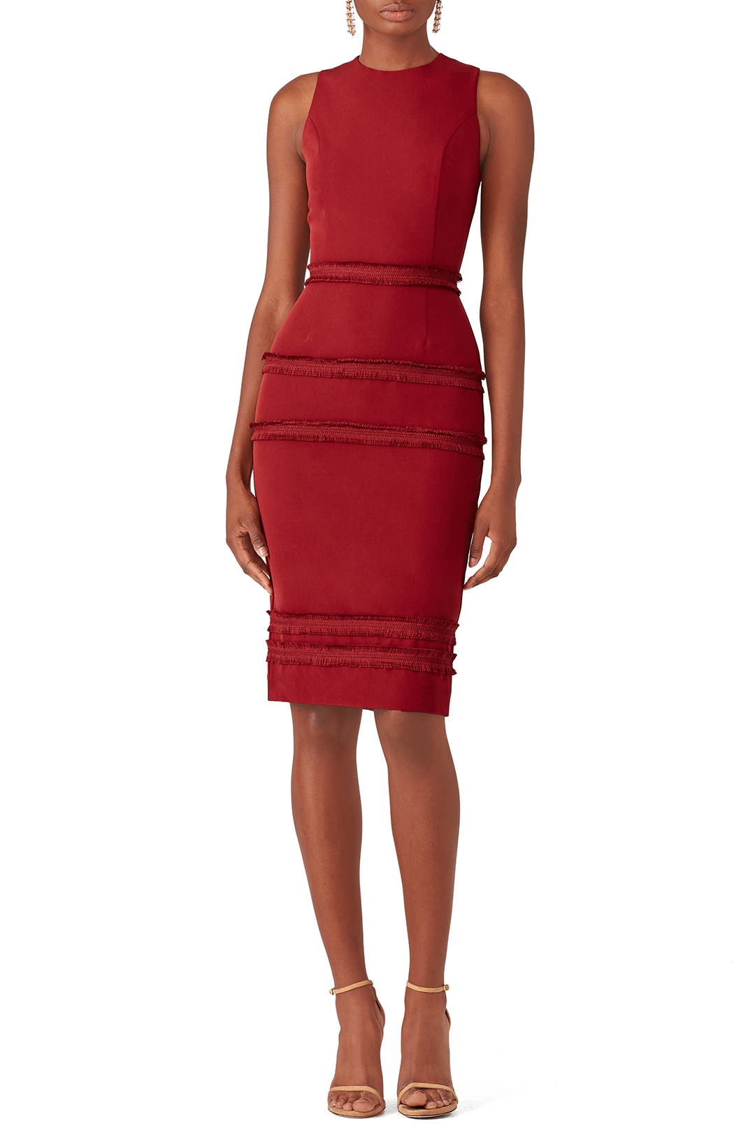 Red Fringed Dress by FINDERS KEEPERS Rent the Runway