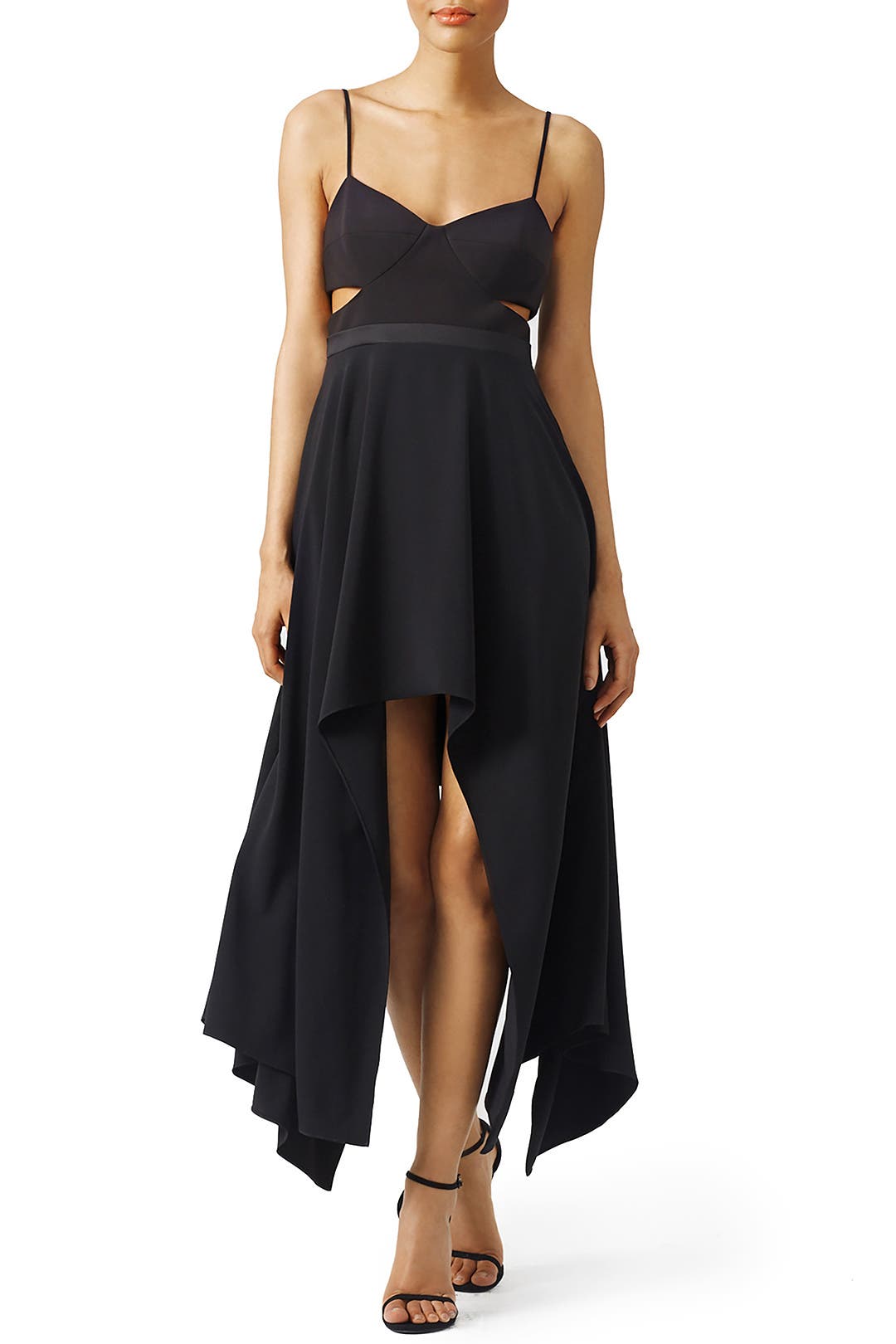 Black Cut Out Dress by HALSTON for 72 Rent the Runway
