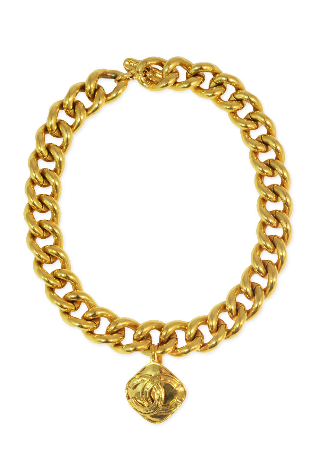 Chanel 1992 Large Gold Logo Necklace/Belt – FRUIT Vintage