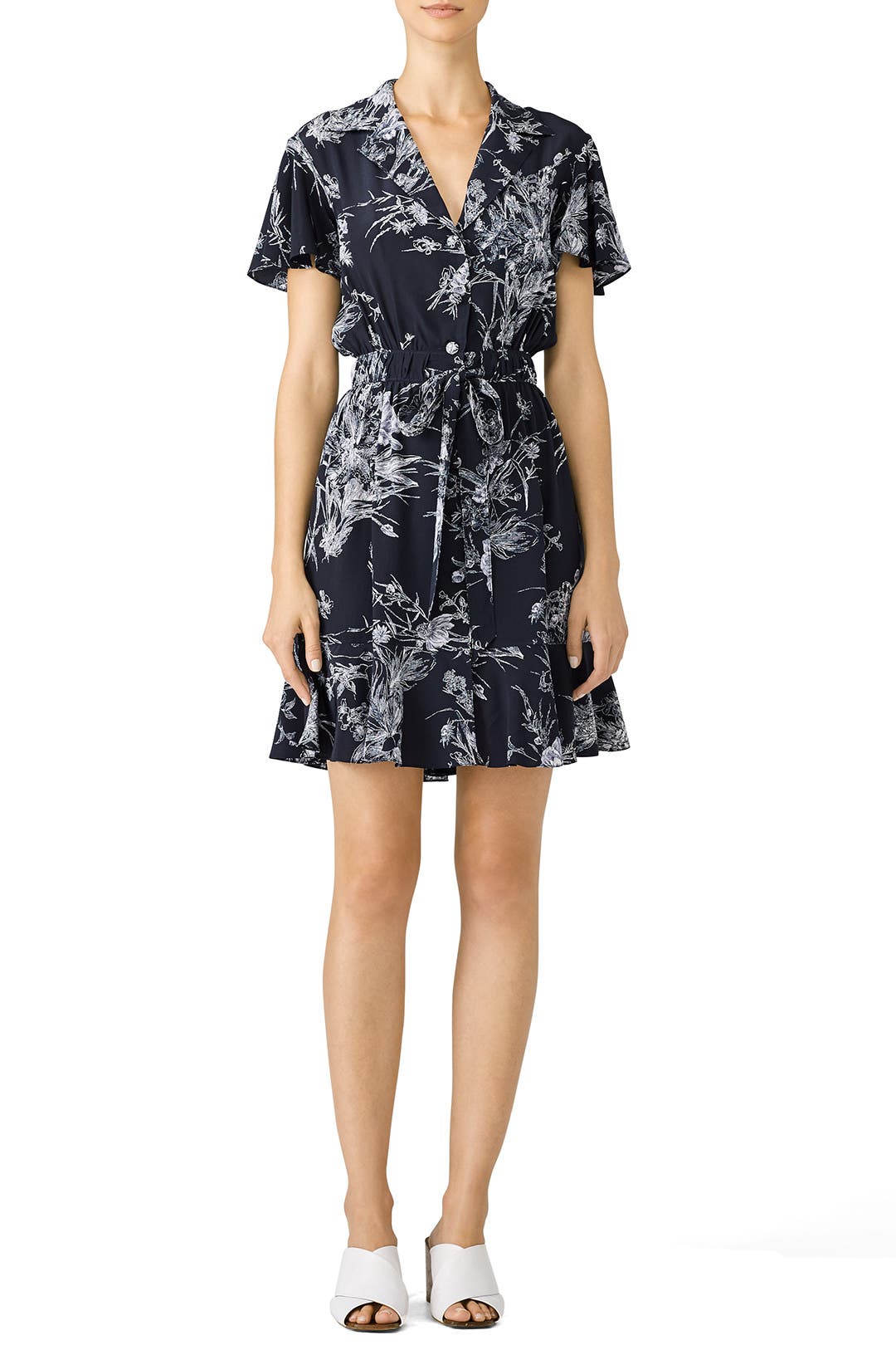 Floral Quincy Shirtdress by Cinq à Sept for 85 Rent the Runway