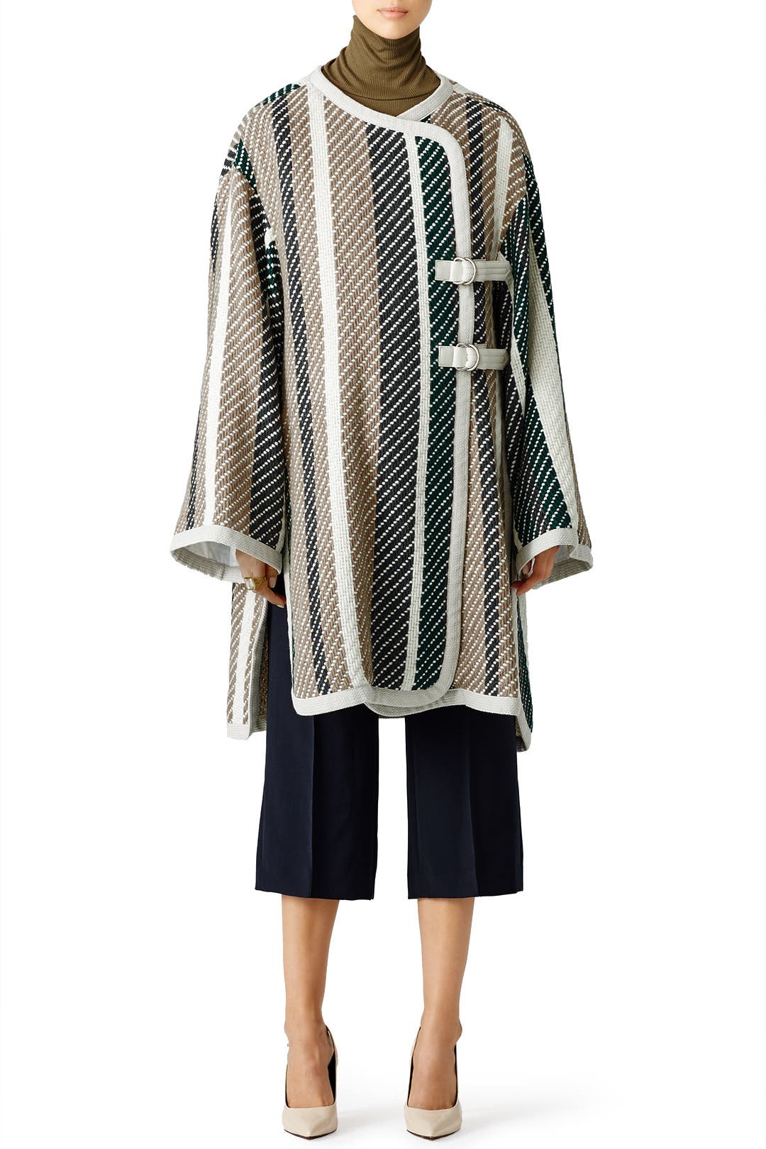 Oversize Stripe Blanket Coat by See by Chloé for 100 Rent the Runway