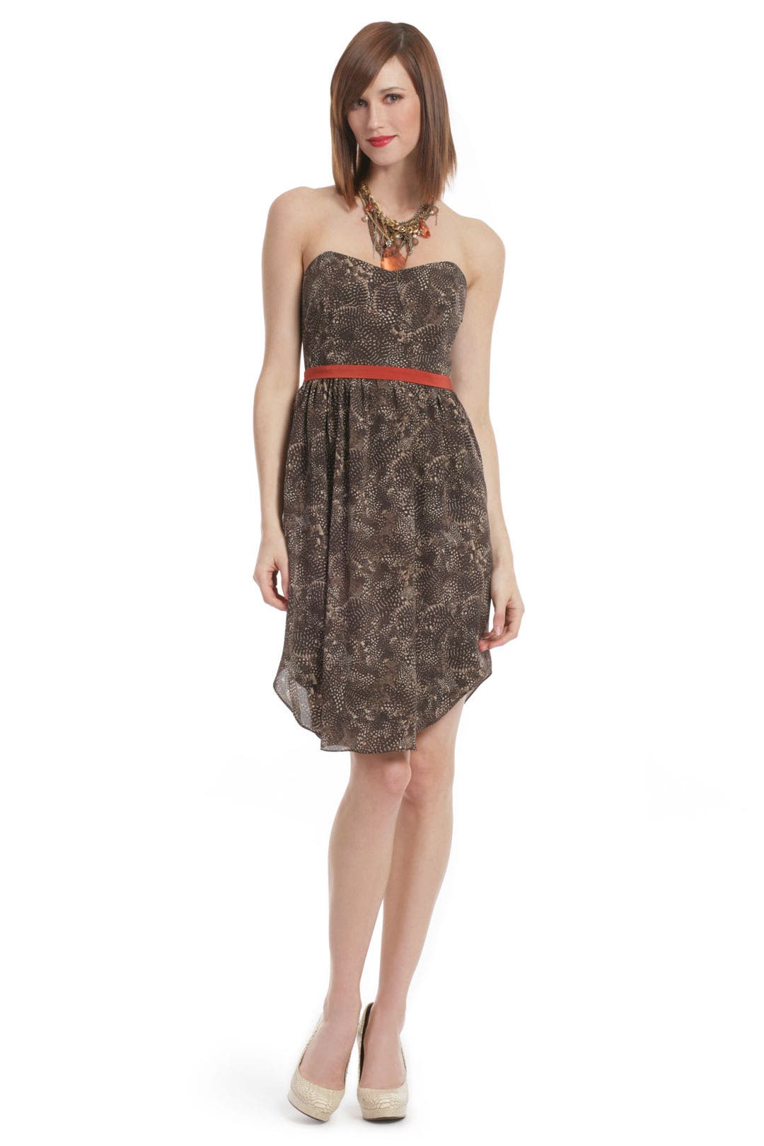 Flirt in Feather Dress by Thread Social