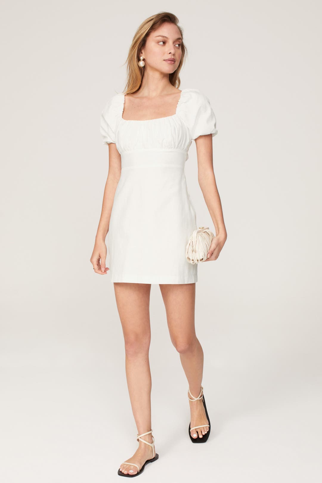 All Up To You Print Tie-Back Mini Dress