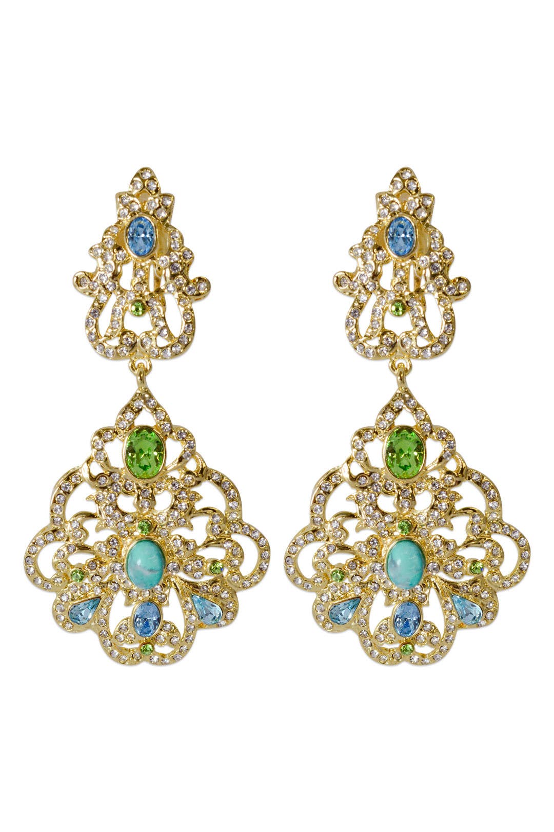 Rococo Filigree Earrings by Badgley Mischka Jewelry