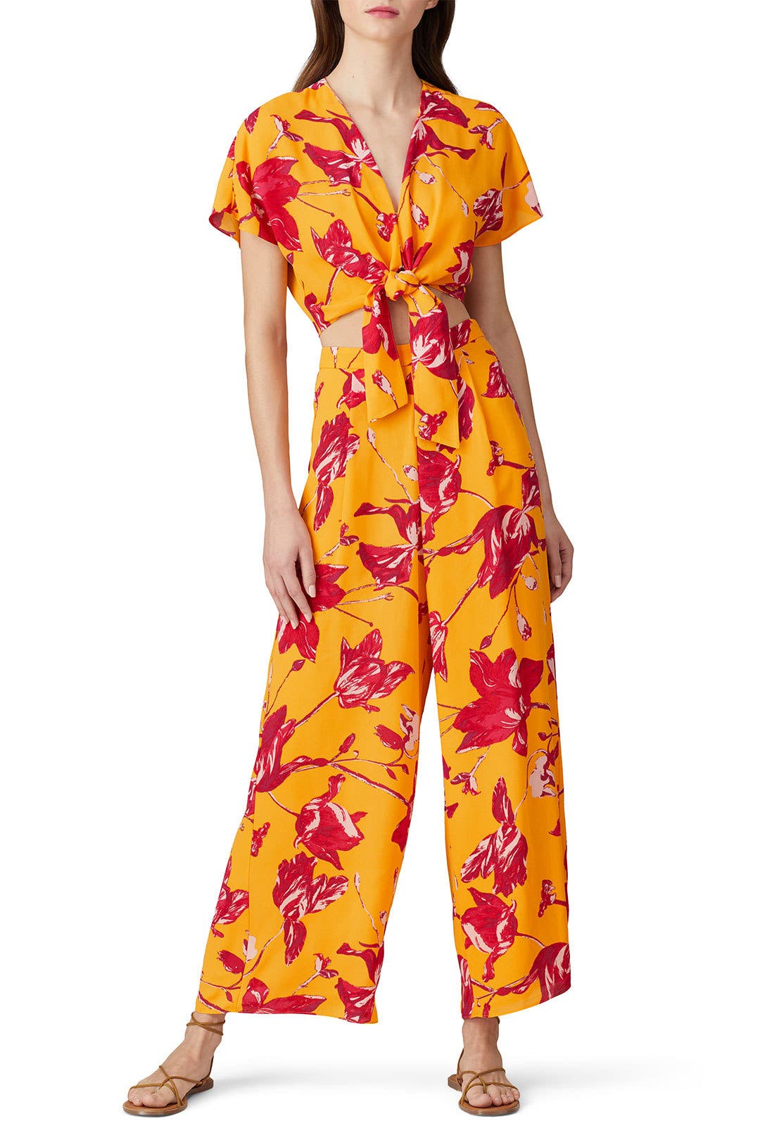 Lori Wrap Crop Top by Color Me Courtney Rent the Runway