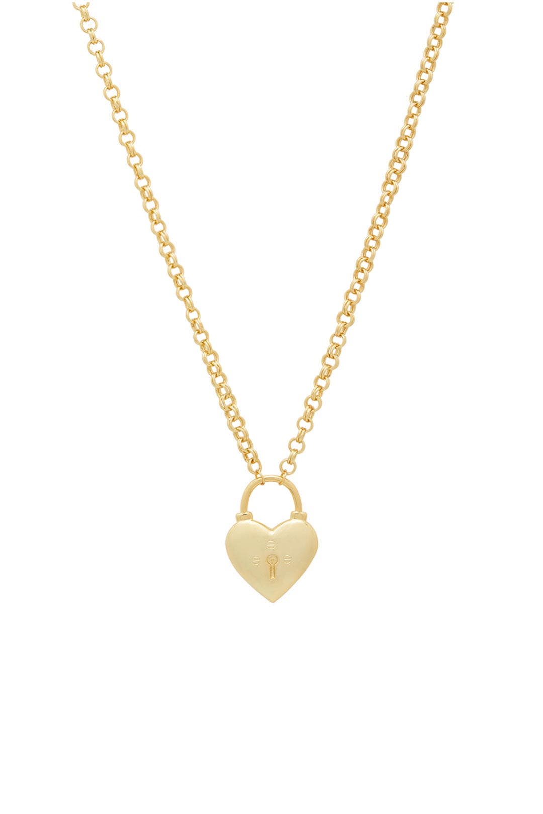 Gold Kara Heart Padlock Necklace by Gorjana for 15 Rent the Runway