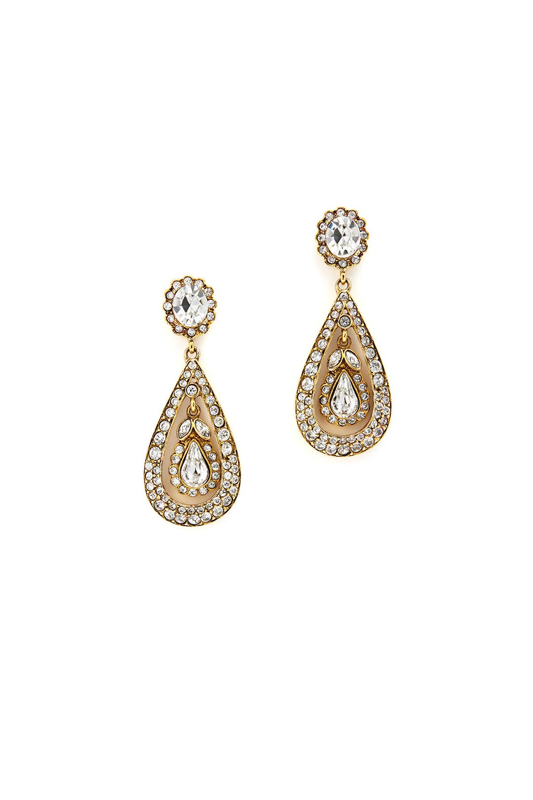 Anne Crystal Teardrops by Kenneth Jay Lane