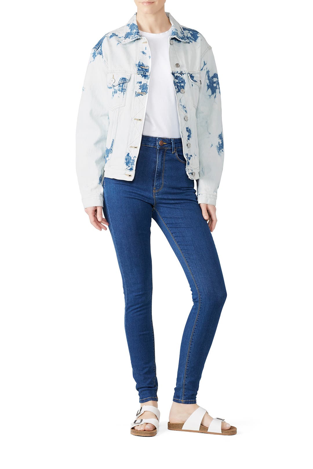 Sage Denim Jacket by AllSaints Rent the Runway