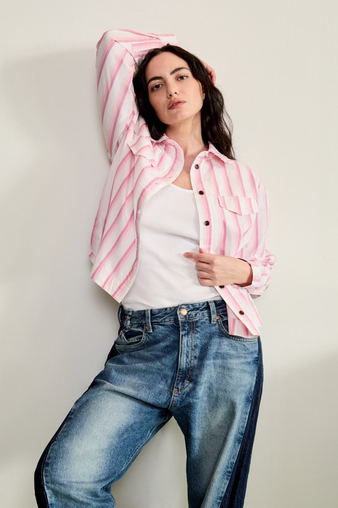 Striped Ruffle Collar Shirt by GANNI x RTR | Rent the Runway Striped Ruffle Collar Shirt by GANNI x RTR | Rent the Runway
