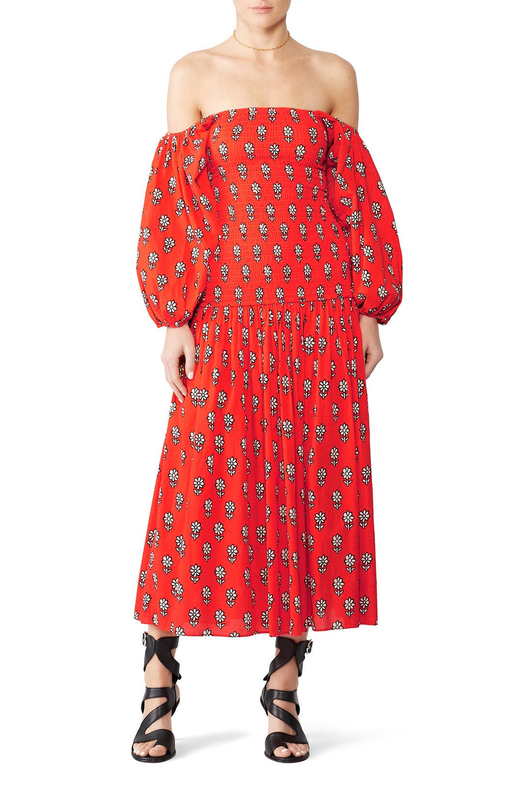 Harper Midi Dress by RHODE Rent the Runway