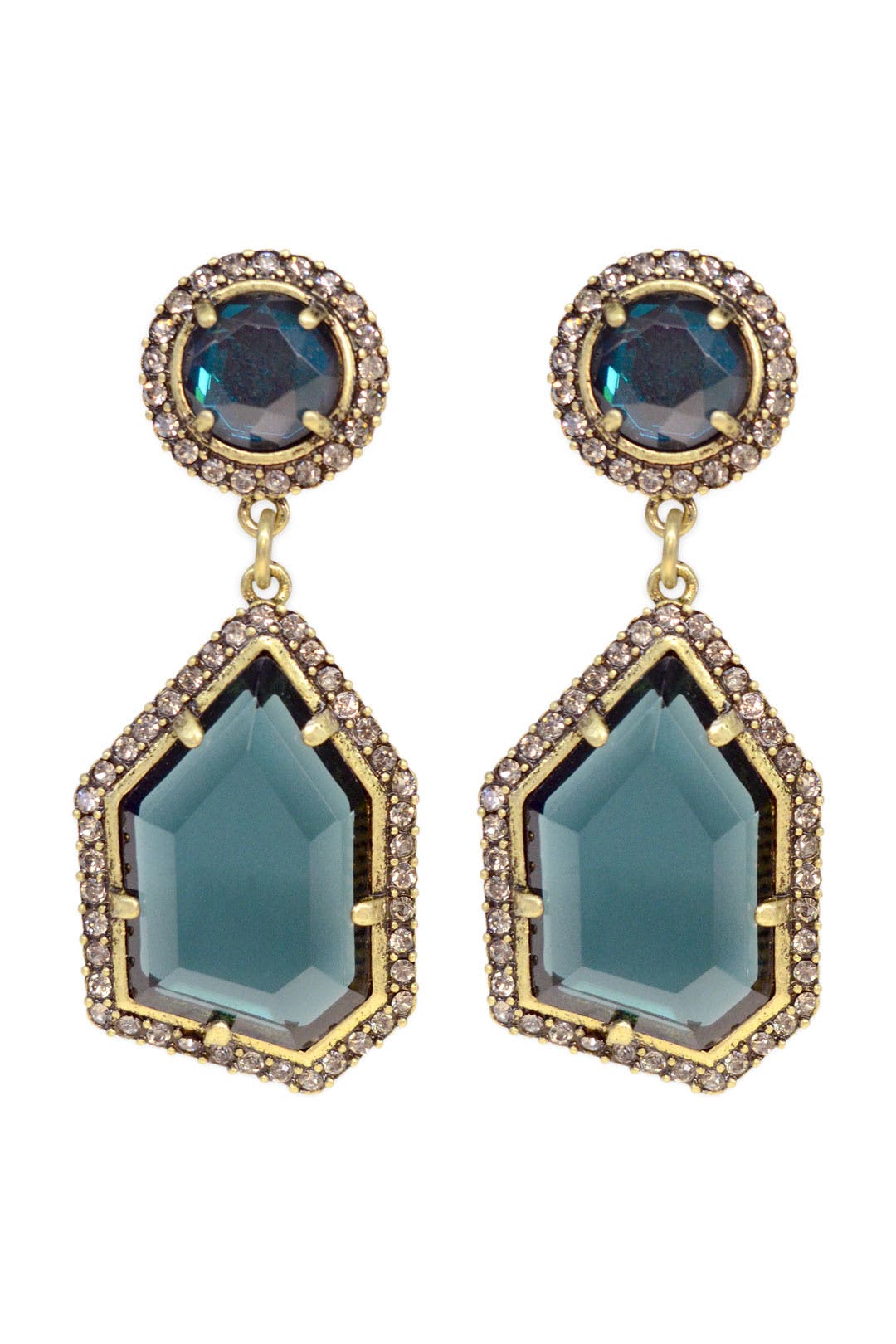 Blue Ice Crystal Earrings by Badgley Mischka Jewelry