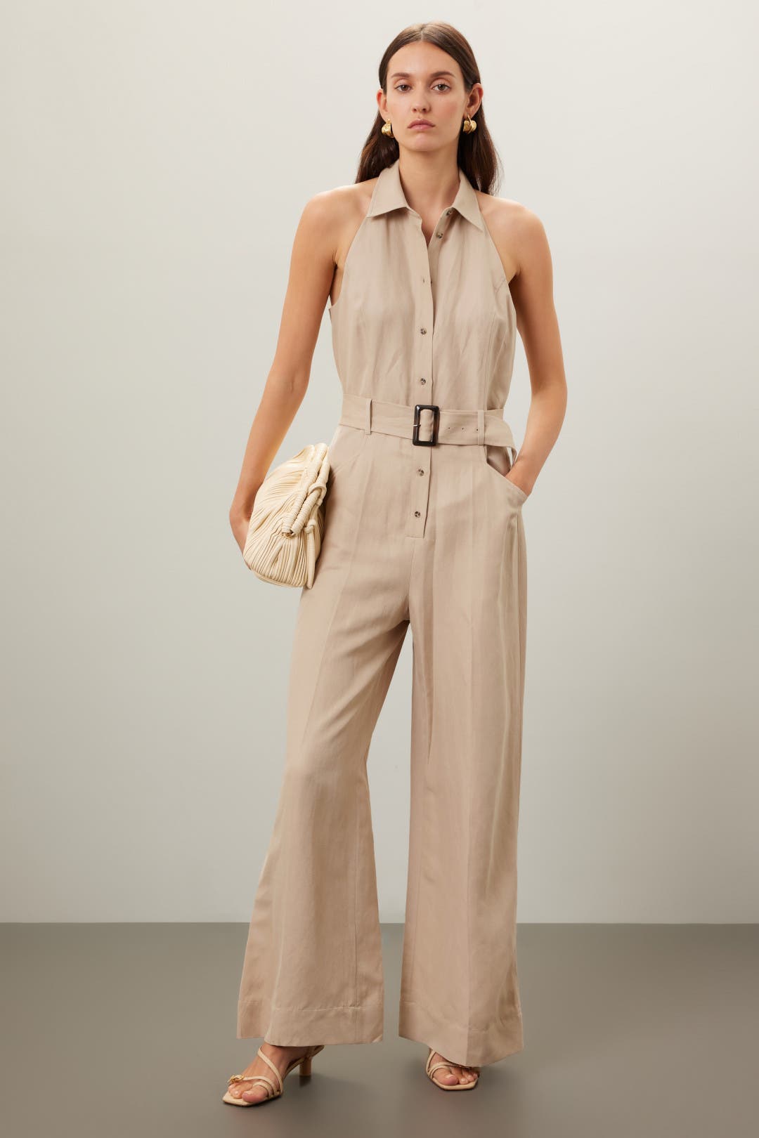 Sleeveless Collared Jumpsuit by Club Monaco | Rent the Runway
