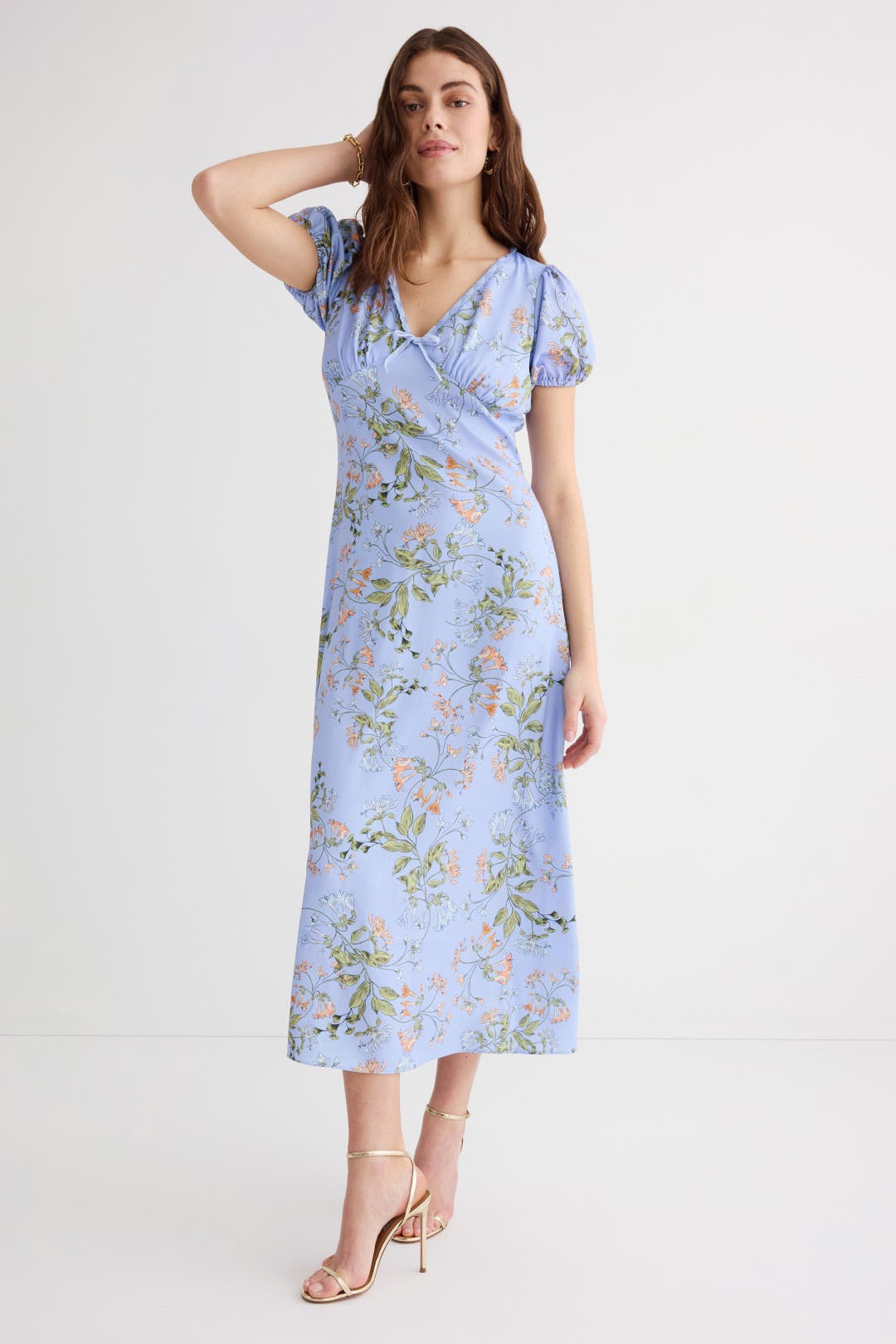 Alexia Admor
 Francy Bubble Sleeve Satin Dress