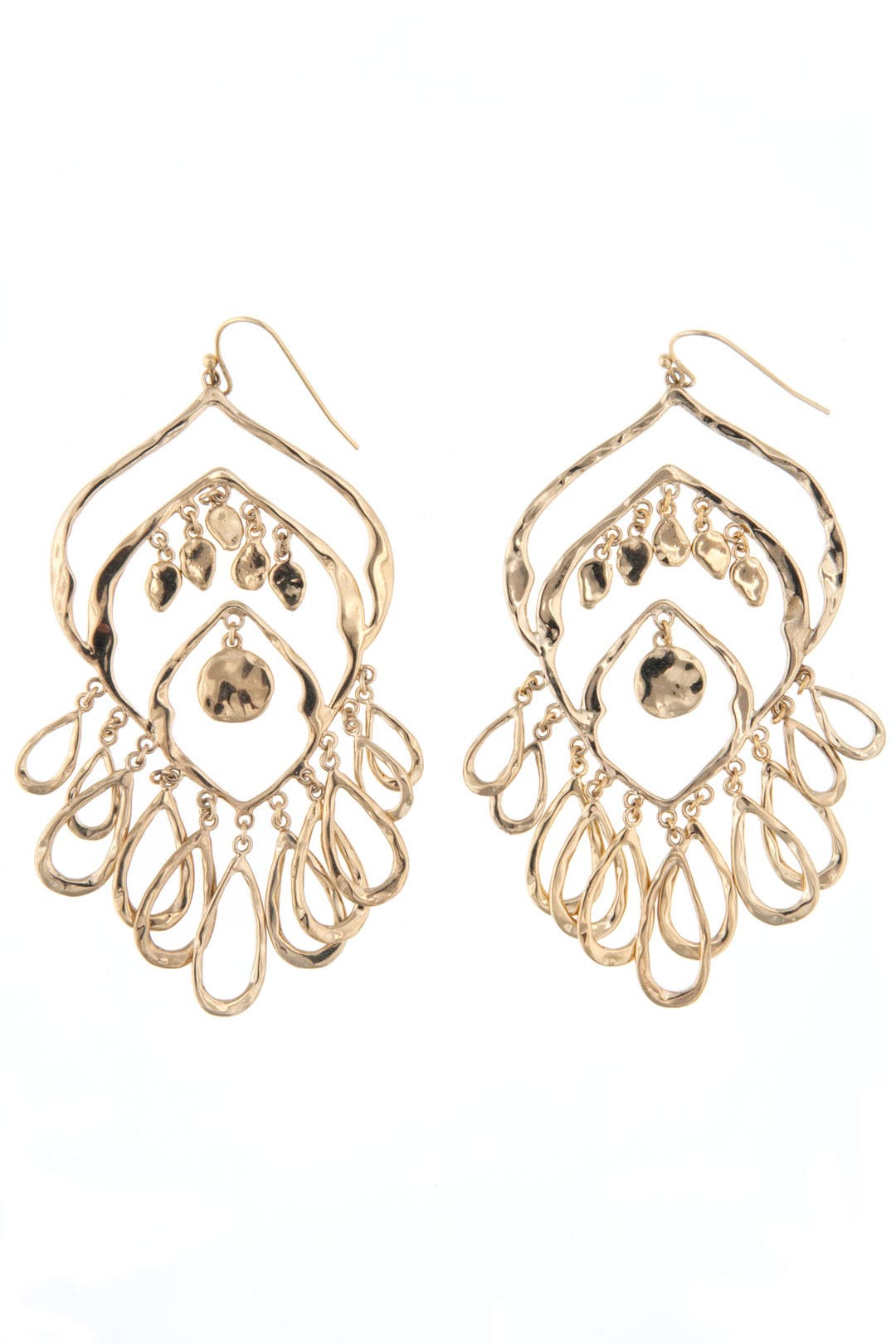 Solange Gold Chandelier Earrings by Lee Angel