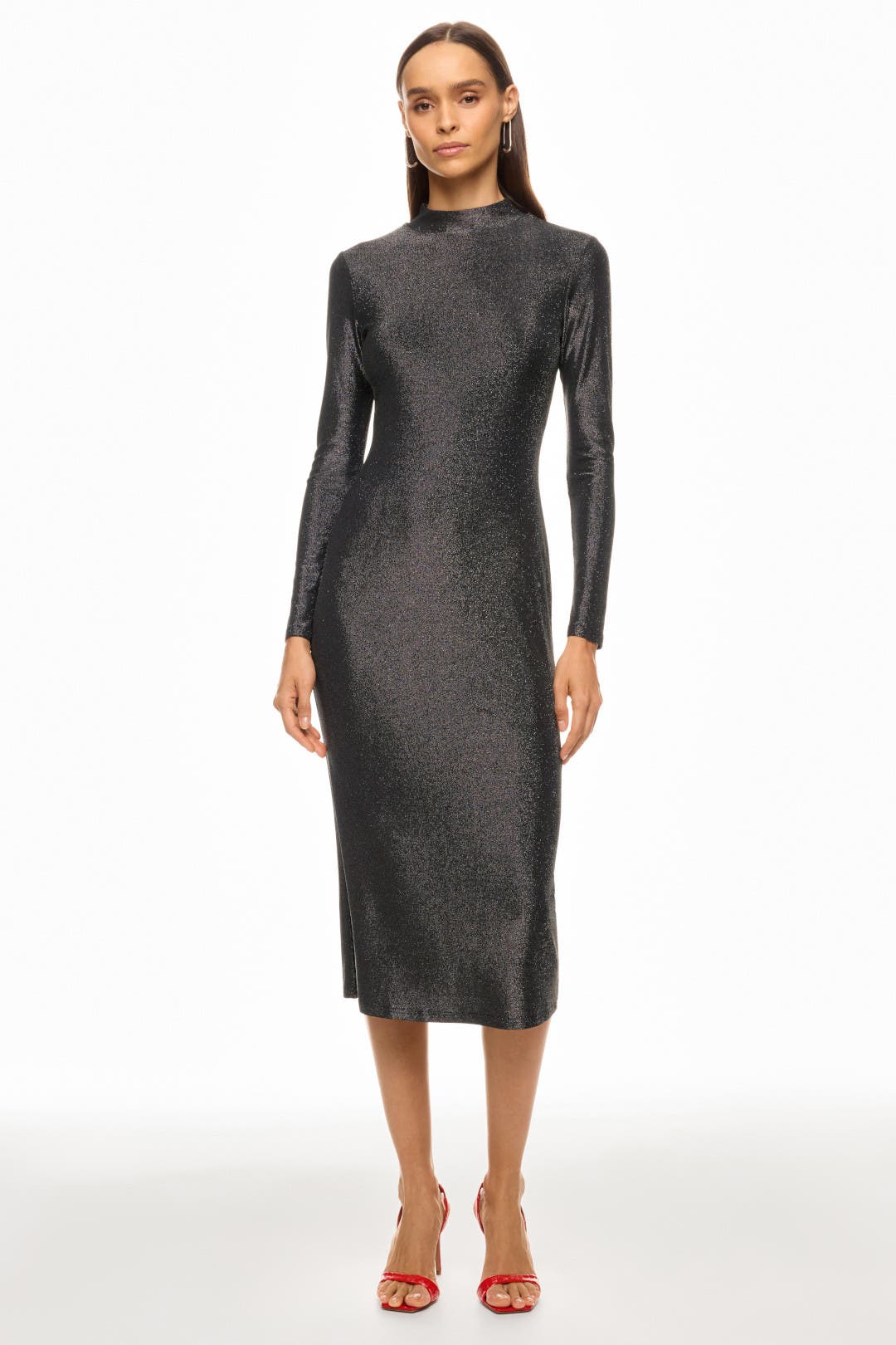 Turtle Neck Jersey Dress in Meet Me At The Met