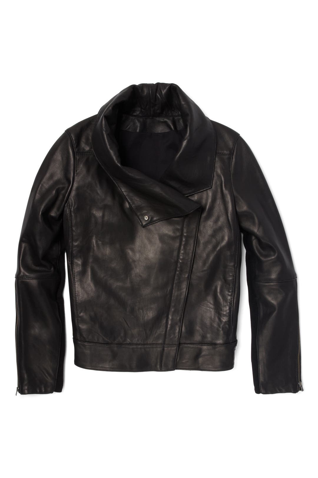 Black Petal High Collar Jacket By Helmut Lang For 45 The Runway