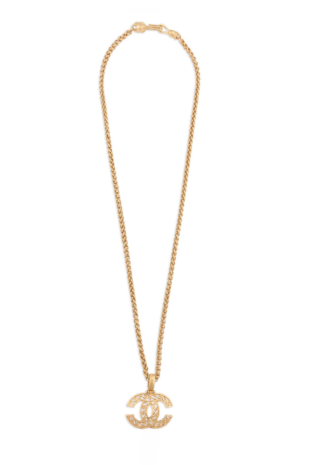 Vintage Chanel 95 Fretwork Fringe Necklace by WGACA Vintage
