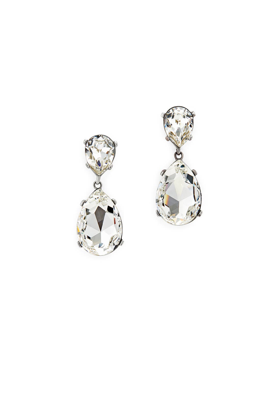 Clear Drop Earrings by Kenneth Jay Lane