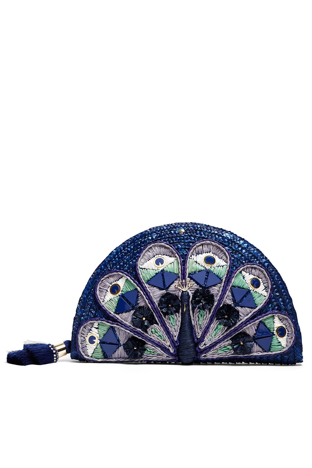 Straw Peacock Clutch by kate spade new york accessories for 50 Rent