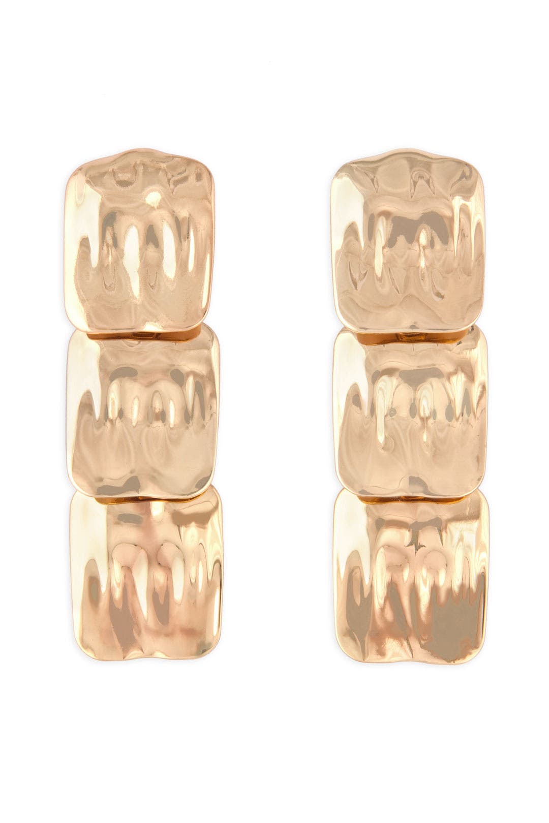 Hammered Squares Earring by Tuleste Market