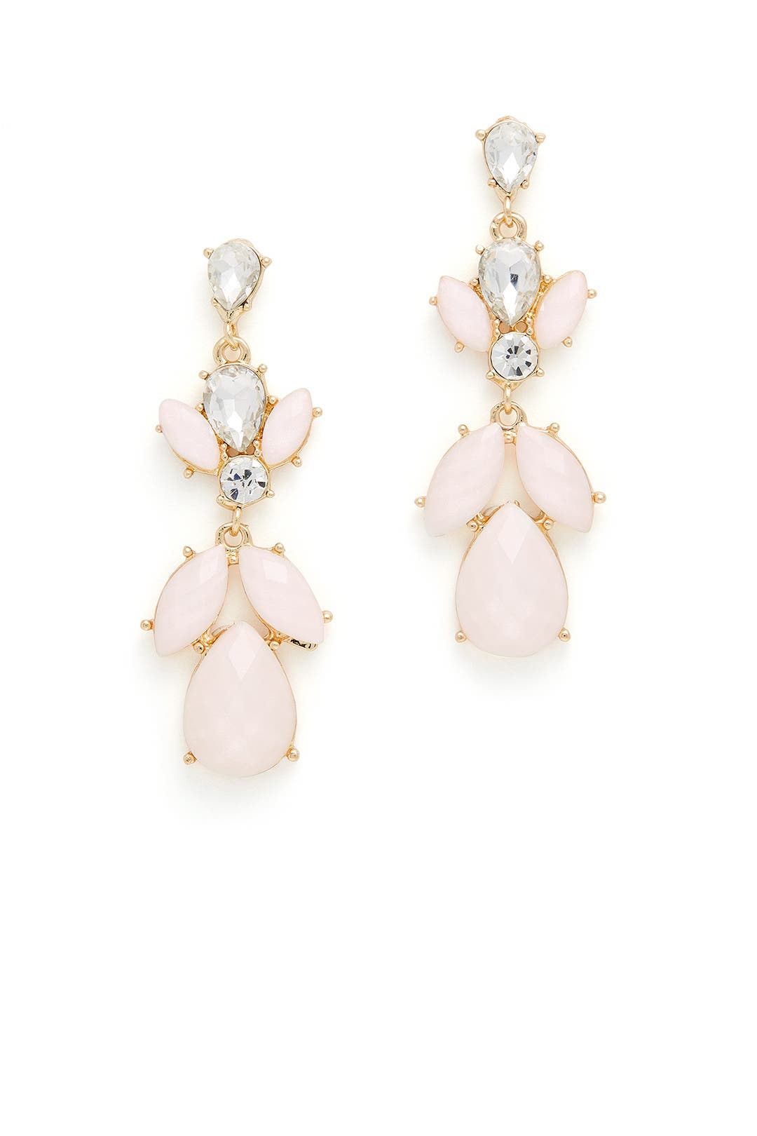 Blush Stone Earrings by Slate & Willow Accessories for 10 Rent the