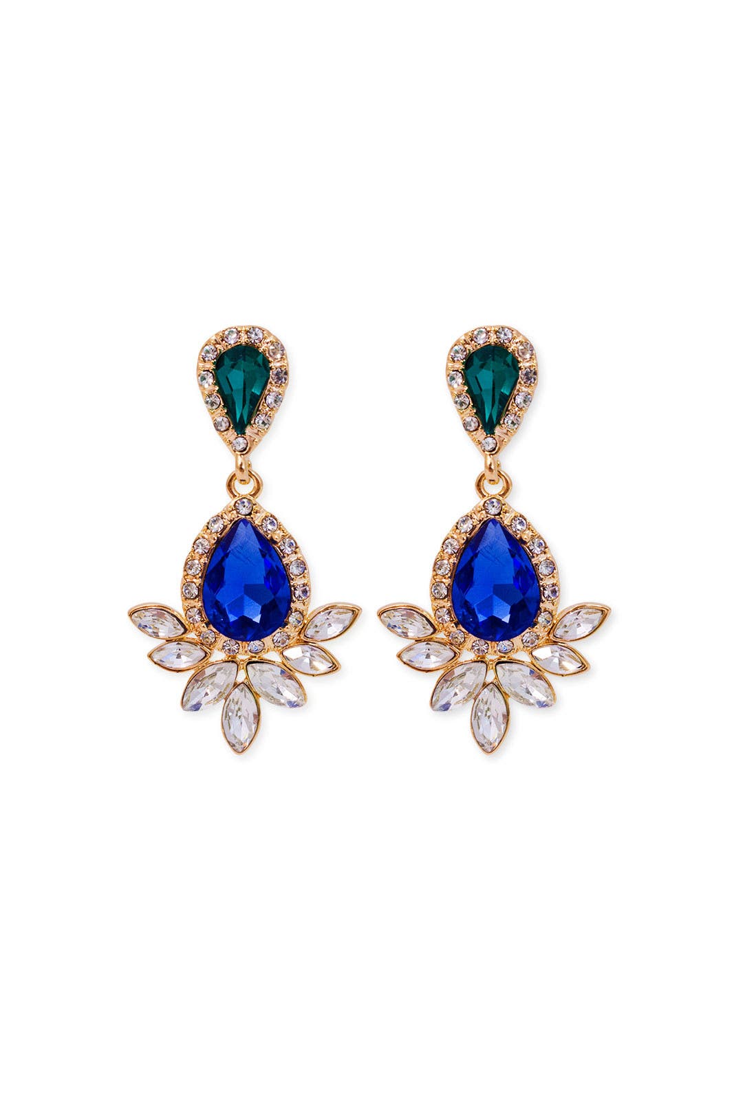 Cerulean Plume Earrings by Slate & Willow Accessories